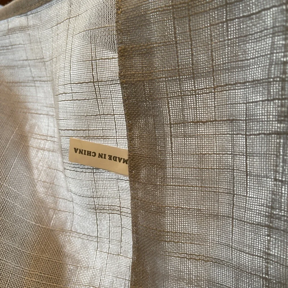 Drapes Curtain Panels Textured Light Gray Light Filtering Semi Sheer 52